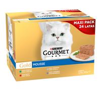 Friskies/Purina - Friskies Gourmet Gold Mousse Surtidos Conejo, Buey, Ternera y Cordero 24 Latas de 85g