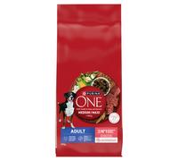 PURINA ONE Adult Medium/Maxi Pienso para perros adultos rico en ternera con arroz 12 kg