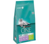 PURINA ONE Alimento seco para Gatos BIFENSIS Sensitive: Rico en Pavo y arroz, Alta tolerabilidad en Gatos con digestión Sensible, con Omega 6