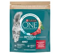 PURINA ONE Bifensis Adult: pienso para gatos adultos con alto contenido en ternera, 750 g