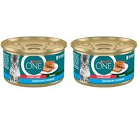 Purina ONE Bifensis Comida Húmeda para Gato Esterilizado Adulto con Bacalao, 12 latas de 85g (Paquete de 2)