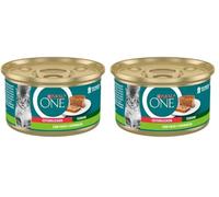 Purina ONE Bifensis Comida Húmeda para Gato Esterilizado Adulto con Pavo y Espinacas, 12 latas de 85g (Paquete de 2)