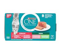 Purina ONE Bifensis Comida Húmeda para Gato Esterilizado Adulto con Salmón, 12 Paquetes de 4 latas de 85g - 48 latas