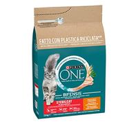 Purina ONE Bifensis Comida Pienso para gato Esterilizado Adulto con Pollo, 4 bolsas de 2,8kg