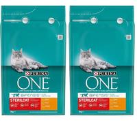 Purina ONE Bifensis Comida Pienso para Gato Esterilizado Adulto con Pollo, Bolsa de 2,8kg (Paquete de 2)