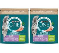 Purina One Bifensis - Delicate Croquetas para Gatos y Pavo 800 g (Paquete de 2)