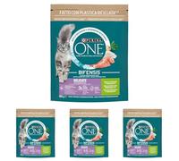 Purina One Bifensis - Delicate Croquetas para Gatos y Pavo 800 g (Paquete de 4)
