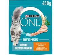 Purina ONE Bifensis | Gato Adulto | Especial para el Sistema urinario | Ayuda a limitar la inflamación del Sistema urinario, apoyar la Salud de los riñones | Croquetas | con Pollo | Bolsa | 10 x