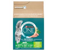 PURINA ONE Bifensis Indoor: pienso para gatos adultos con alto contenido en pavo, 2,8 kg
