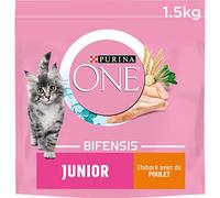 Purina One Bifensis Pienso para Gatito, Junior, Bebé con Pollo y Cereales, 6 Bolsas de 1,5kg