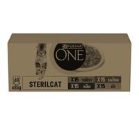 Purina One Bifensis Sterilcat 60 x 85 g Pollo, Ternera, Salmón, Pavo