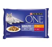 Purina One - Bolsa para gatos (4 x 85 g)