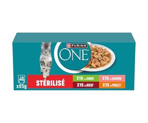 PURINA One Chat Esterilizado Multivariedades 40x85g