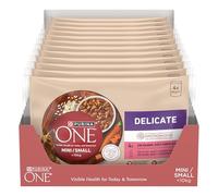 Purina One Delicate - Salmón húmedo para Perros y salmones Multipack, 48 Sobres de 85 g