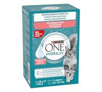 PURINA One HYDRALIFE Comida húmeda para Gatos para hidratación, con salmón, 48 Unidades (48 x 50 g)