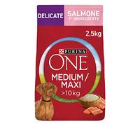 Purina ONE Medium Maxi Pienso para Perro Mediano y Grande Adulto Activo con Pollo, 4 Sacos de 2,5kg