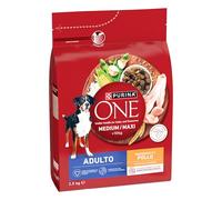 Purina ONE Medium Maxi pienso perro Adulto Pollo 4x2,5 kg
