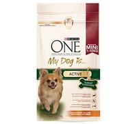 Purina ONE Mini <10kg Pienso para Perro pequeño Activo con Pollo y Arroz, 6 bolsas de 1,5kg