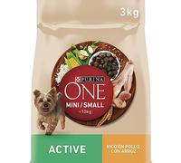Purina ONE Mini <10kg pienso perro pequeño Activo Pollo 4x3 kg