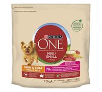 Purina ONE Mini <10kg pienso perro pequeño piel y pelaje Buey 6x1,5 kg