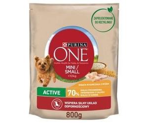 Purina One Mini/Small Active Alimento para perros Pollo con Arroz 800g
