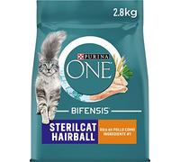 Purina ONE pienso gato Adulto Esterilizado bolas de pelo Pollo 4x2,8kg