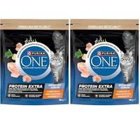 PURINA One | Protein Extra | Croquetas Especial Gato Adulto Esterilizado | Alto Contenido de proteínas y aminoácidos para Ayudar a desarrollar y Mantener músculos Fuertes | Pollo | Bolso| 900g
