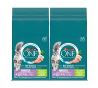 Purina One Sesitive Pavo y Arroz Comida para gatos adultos 2x9.75kg