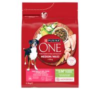 PURINA ONE Weight Control/Sterilized Medium/Maxi Pienso para perros rico en pavo con arroz 2,5 kg