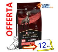 Purina Perro Pro Plan →Veterinary Diets DM, Diabet Gestión 12KG - Para Perro