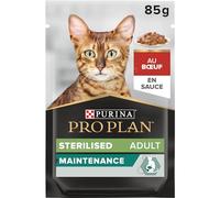 Purina Pro Plan Comida Húmeda para Gato Esterilizado Adulto con Buey, 26 sobres de 85g