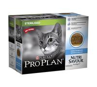 Purina Pro Plan Comida Húmeda para Gato Esterilizado Adulto Pack Surtido, 10 Sobres de 85g