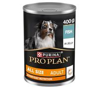 Purina Pro Plan Comida húmeda para Perros Adultos con Pescado, 12 latas de 400g