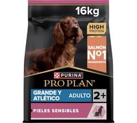 Purina Pro Plan Large Adult Athletic Derma Pienso para Perro Grande Adulto, Piel y Pelaje con Salmón, Saco de 16kg