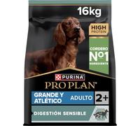 Purina Pro Plan Large Adult Athletic Digestion Pienso para Perro Grande Adulto, Digestión Sensible con Cordero, Saco de 16kg