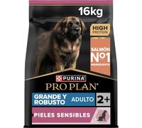 Purina Pro Plan Large Adult Robust Derma Pienso para Perro Grande Adulto, Piel y Pelaje con Salmón, Saco de 16kg