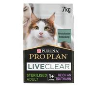 Pro Plan LiveClear Sterilised - Pienso para gatos adultos esterilizados para reducir alérgenos - Pavo - Cantidad: 7 kg