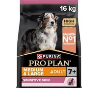 Purina® Pro Plan® Medium & Large Adult 7+ Sensitive Skin Croquetas Perros Rico en Salmón Saco de 16 kg
