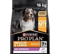 Purina Pro Plan Medium Large Age+7 Pienso para Perro Mediano y Grande Mayor, Senior con Pollo, Saco de 16kg