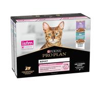Purina Pro Plan Pack Gatos Delicate Sobres De Pescado Y Pavo 10 X 85 Gr 10 X 85 Gr