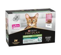 Pro plan húmedo gato esterilizado salmón y atún 12x85 gr