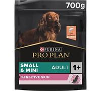 Purina Pro Plan Small Derma Pienso para Perro pequeño, Mini, Adulto, Piel y Pelaje con Salmón, 8 bolsas de 700g