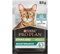 Purina Pro Plan Sterilised - Comida húmeda para Gatos Adultos esterilizados, Pedazos de gelatina con Pescado del océano, 26 Bolsas de 85 g