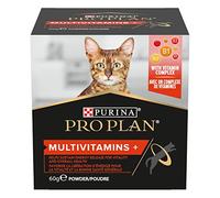 Purina Pro Plan Suplemento Gato Multivitaminas, energía, vitalidad, Vitamina B, en Polvo, 4 paquetes de 60g