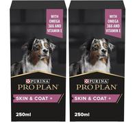 Purina Pro Plan Suplemento Perro para Piel, Pelaje, Derma, Aceite de Pescado, salmón, con Omega 3, 250ml (Paquete de 2)