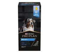 Purina Pro Plan Suplemento Perro Relax, calma nervios, tranquilizante, con aceite de pescado, omega 3, contiene 4 botes de 250ml