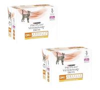 Purina Pro Plan Veterinary Diets OM Obesity Management Cat | Paquete Doble | 2 x 10 x 85 g | Bolsitas Frescas con Pollo| Puede Ayudar y apoyar el Control de Peso