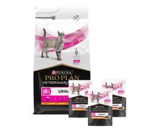 PURINA Pro Plan Veterinary Diets UR Urinary Cat 5 kg + PURINA Pro Plan Veterinary Diets UR Urinary Cat Salmón 3x85g
