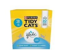 Purina Tidy Cats - Arena aglutinante para Gatos múltiples, muelles Transparentes Glade, Caja de 38 Libras