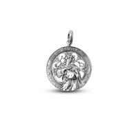 Purísima Concepción Virgen Inmaculada Medalla Plata Ley 925m 27 mm.. Grabación incluida en el precio